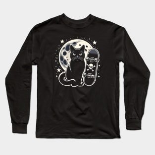 Skateboard cat Long Sleeve T-Shirt